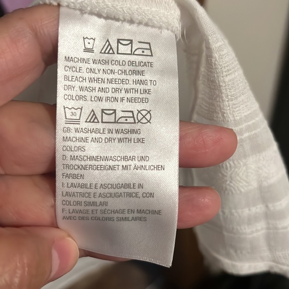 Peace Love World Gauze Duster White - Large Bathing Suit Cover - Picture 8 of 8